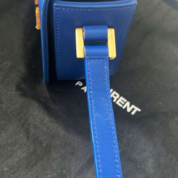 Saint Laurent Small Universite Crossbody Bag in Blue Leather - Picture 12 of 14